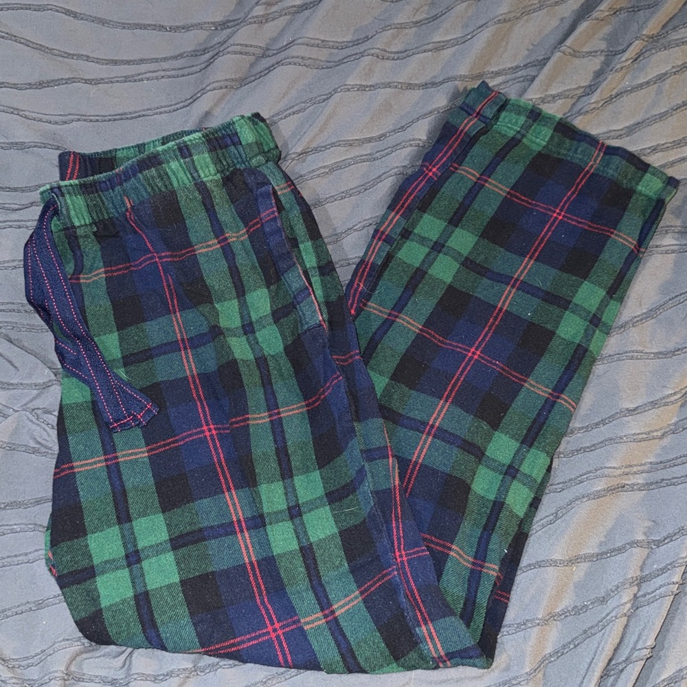 Old Navy Green and Blue Plaid Pants